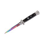 Sport si Outdoor - Camping - Cutite, bricege si accesorii - Cutite si bricege - Set doua cutite pliabile cu arc, DEPOX®, design italian clasic, husa inclusa, 22 cm, multicolor - Infinity.ro