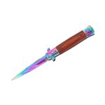 Sport si Outdoor - Camping - Cutite, bricege si accesorii - Cutite si bricege - Set doua bricege, DEPOX®, finisaj auriu – design italian clasic, husa inclusa, 22 cm, auriu/multicolor - Infinity.ro