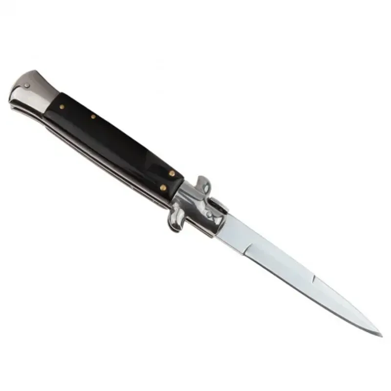 Sport si Outdoor - Camping - Cutite, bricege si accesorii - Cutite si bricege - Set trei bricege cu arc, DEPOX®, design italian clasic, husa inclusa, 22 cm, auriu/multicolor - Infinity.ro