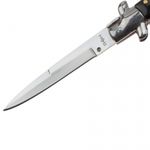 Sport si Outdoor - Camping - Cutite, bricege si accesorii - Cutite si bricege - Set trei bricege cu arc, DEPOX®, design italian clasic, husa inclusa, 22 cm, auriu/multicolor - Infinity.ro