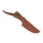 Sport si Outdoor - Camping - Cutite, bricege si accesorii - Cutite si bricege - Cutit de vanatoare cu lama fixa, DEPOX®, otel inoxidabil 440, maner imitatie corn de cerb, 24 cm - Infinity.ro