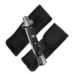 Sport si Outdoor - Camping - Cutite, bricege si accesorii - Cutite si bricege - Set doua bricege automate DEPOX®, otel inoxidabil, 22 cm, husa inclusa, negru/multicolor - Infinity.ro