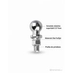 Auto si Moto - Reparatii si depanare - Scule auto - Echipamente de ridicare si sprijin - Carlig de tractare remorca Verke 3.5 tone, model V80089 - Infinity.ro