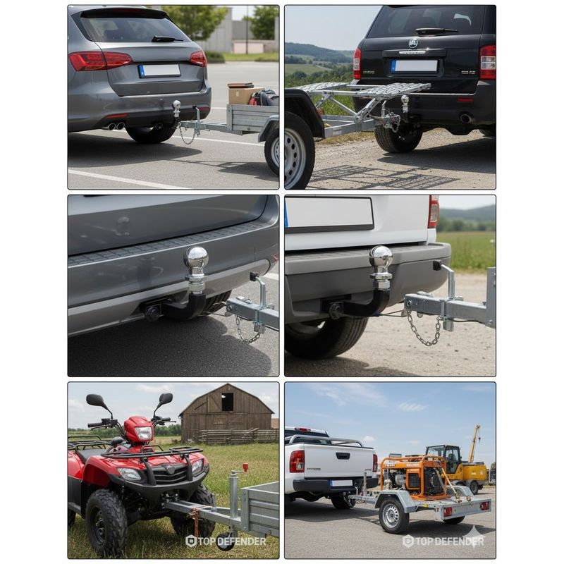 Auto si Moto - Reparatii si depanare - Scule auto - Echipamente de ridicare si sprijin - Carlig de tractare remorca Verke 3.5 tone, model V80089 - Infinity.ro