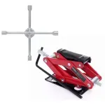 Auto si Moto - Reparatii si depanare - Scule auto - Echipamente de ridicare si sprijin - Kit practic schimb roti, Kraft&Dele, cric trapezoidal 2 T 127 mm - 330 mm si cheie in cruce, d354+ta1073 - Infinity.ro