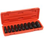 Casa si Gradina - Constructii - Scule de mana si unelte - Chei si truse chei - Set chei tubulare de impact lungi 1/2", VERKE, 10 buc 10-24mm,  V39467 - Infinity.ro