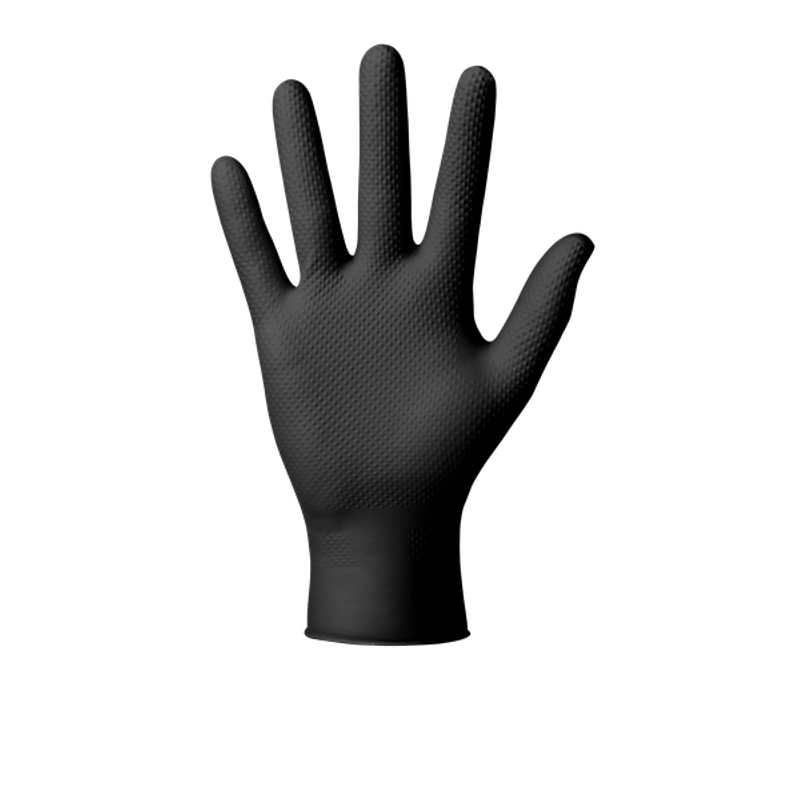 Casa si Gradina - Constructii - Echipamente de lucru - Manusi protectia muncii - Manusi din nitril negre pentru mecanici de unica folosinta GOGRIP XXL - Infinity.ro