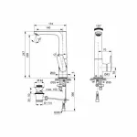 Casa si Gradina - Sanitare - Lavoar baie si accesorii - Baterii sanitare - Baterie lavoar Ideal Standard Connect Air cu pipa inalta - Infinity.ro