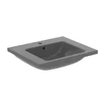 Casa si Gradina - Sanitare - Lavoar baie si accesorii - Lavoare si piedestale - Lavoar suspendat Ideal Standard i.life B gri lucios 61 cm cu orificiu baterie si preaplin - Infinity.ro