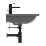 Casa si Gradina - Sanitare - Lavoar baie si accesorii - Lavoare si piedestale - Lavoar suspendat Ideal Standard i.life B gri lucios 61 cm cu orificiu baterie si preaplin - Infinity.ro