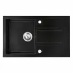 Casa si Gradina - Sanitare - Chiuveta bucatarie si accesorii - Chiuvete bucatarie - Chiuveta compozit Ferro Mezzo II reversibila 78x48 cm grafit - Infinity.ro