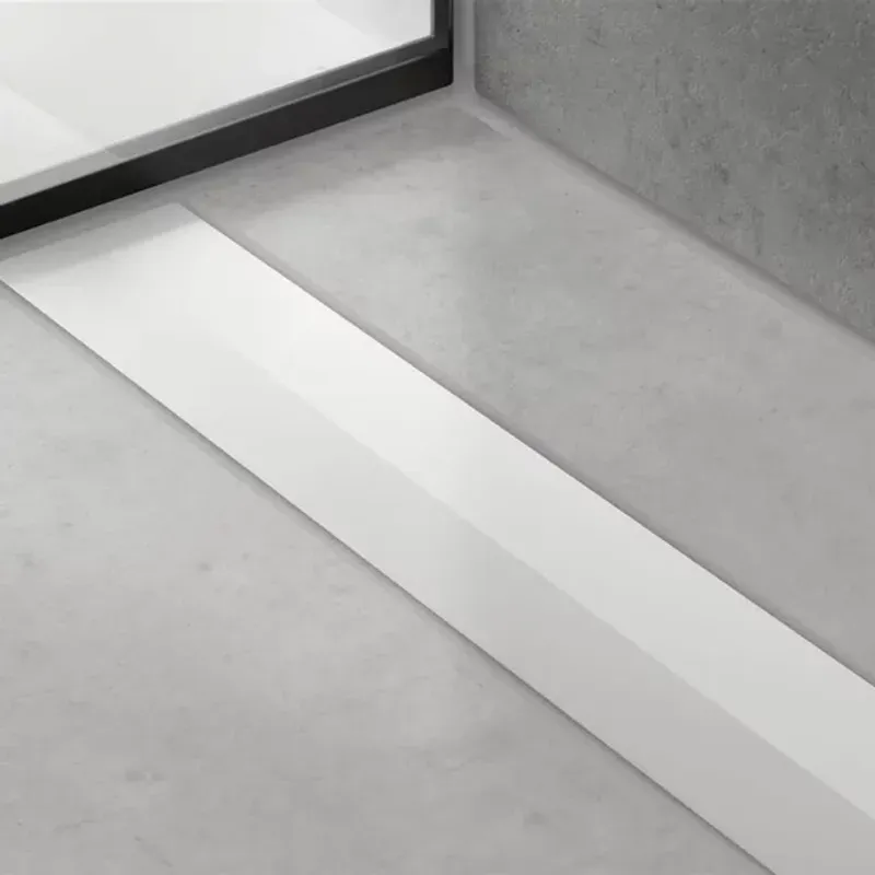 Casa si Gradina - Constructii - Materiale constructii - Sisteme de scurgere - Capac pentru rigola de dus Hansgrohe RainDrain Flex 80 cm alb mat ajustabila - Infinity.ro