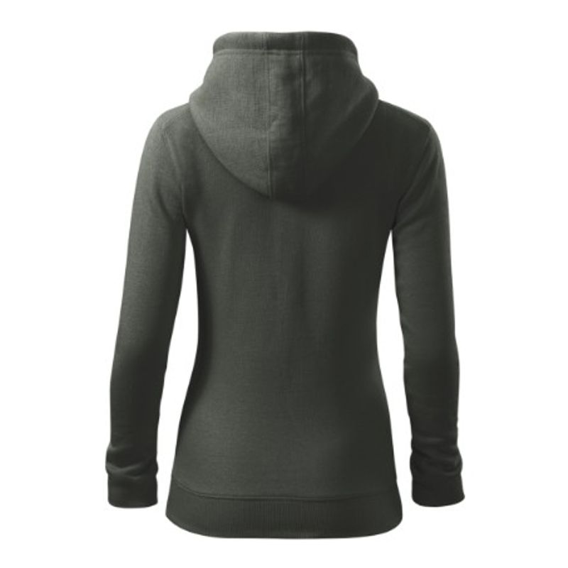 Fashion, accesorii si bijuterii - Femei - Imbracaminte femei - Hanorace femei - Hanorac pentru dama, Trendy Zipper 411, Malfini Gri XS - Infinity.ro