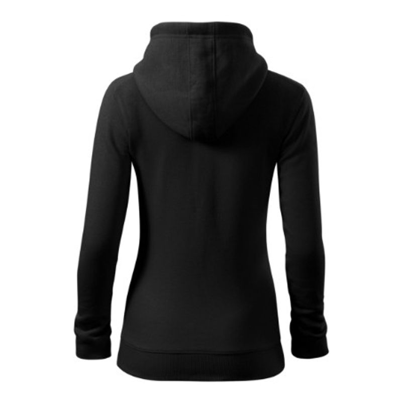 Fashion, accesorii si bijuterii - Femei - Imbracaminte femei - Hanorace femei - Hanorac pentru dama, Trendy Zipper 411, Malfini Negru XS - Infinity.ro