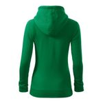 Fashion, accesorii si bijuterii - Femei - Imbracaminte femei - Hanorace femei - Hanorac pentru dama, Trendy Zipper 411, Malfini XS Verde mediu - Infinity.ro