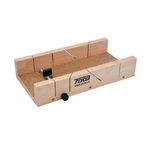 Casa si Gradina - Constructii - Feronerie si accesorii - Suruburi, dibluri si accesorii uz general - 27-300653819 Cutie sablon din lemn cu 1 surub reglaj pentru taiere la 45 / 90 grade - 27-300653819 - Infinity.ro