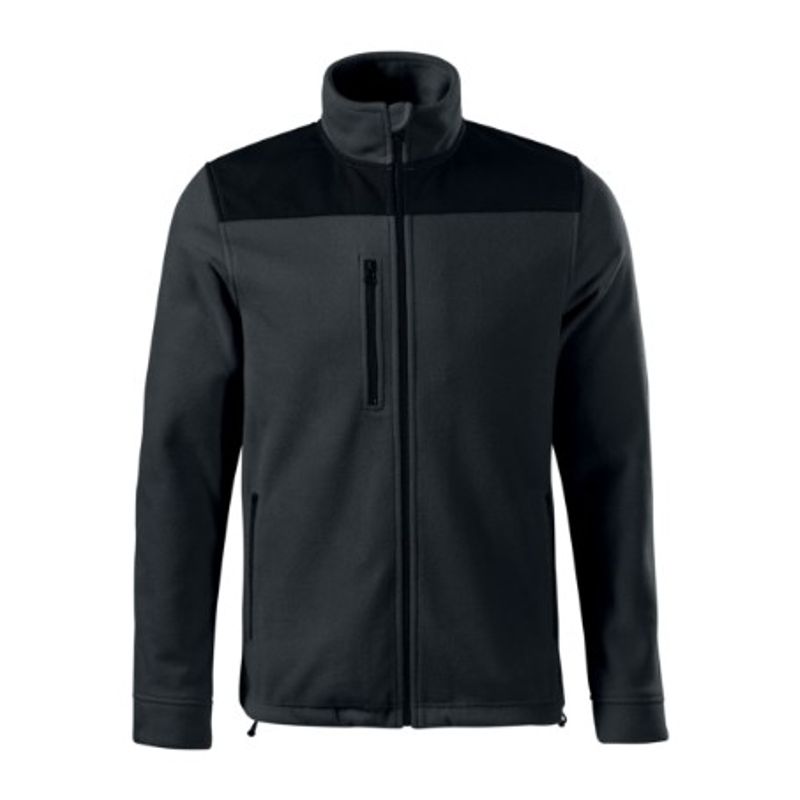 Fashion, accesorii si bijuterii - Barbati - Imbracaminte - Jachete si geci barbati - Jacheta fleece unisex, Effect 530, Malfini S Ebony Gray - Infinity.ro