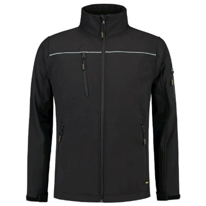 Fashion, accesorii si bijuterii - Barbati - Imbracaminte - Jachete si geci barbati - Jacheta softshell unisex, Luxury Softshell T53, Malfini Negru 2XL - Infinity.ro