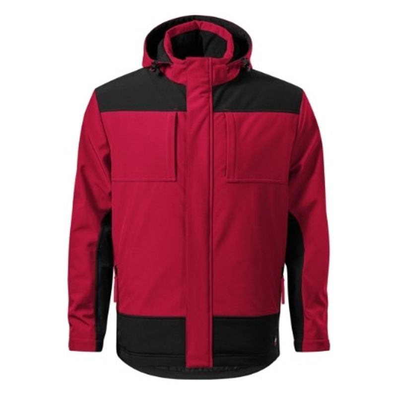 Fashion, accesorii si bijuterii - Barbati - Imbracaminte - Jachete si geci barbati - Jacheta softshell de iarna pentru barbati, Vertex W55, Malfini S Rosu Marlboro - Infinity.ro