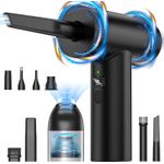 Electronice si Electrocasnice - Ingrijirea locuintei - Aspiratoare - Suflanta Aer si Aspirator, Portabil, pentru Indepartare Praf PC, Lanterna, 7 Duze, 3 viteze, 90000 RPM, baterie 7500 mAh - Infinity.ro