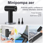 Electronice si Electrocasnice - Ingrijirea locuintei - Aspiratoare - Suflanta Aer si Aspirator, Portabil, pentru Indepartare Praf PC, Lanterna, 7 Duze, 3 viteze, 90000 RPM, baterie 7500 mAh - Infinity.ro