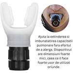 Ingrijire personala si Cosmetice - Sanatate si wellness - Aparate medicale - Dispozitive si accesorii medicale uz casnic - Dispozitiv Portabil pentru Antrenarea Respiratiei, Creste Capacitatea Pulmonara, Reduce Stresul, Rezistenta Ajustabila - Infinity.ro
