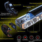 Sport si Outdoor - Ciclism - Accesorii pentru biciclete - Lumini biciclete - Stop bicicleta inteligent cu senzor de franare si sistem de semnalizare, lumina frontala profesionala 900 lumeni - Infinity.ro
