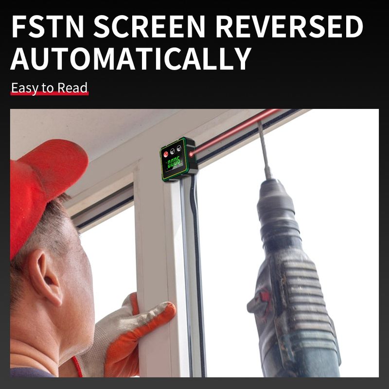 Casa si Gradina - Constructii - Scule electrice si accesorii - Aparate de masura - Inclinometru Digital Profesional cu Laser, Portabil, Baza Magnetica, Afisaj LCD, Nivela Digitala - Infinity.ro