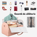 Sport si Outdoor - Articole de voiaj - Genti voiaj - Geanta de Calatorie Multifunctionala 2-in-1, Organizator Haine Dasbo®, Buzunare Multiple, Compartiment Pantofi - Infinity.ro