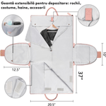 Sport si Outdoor - Articole de voiaj - Genti voiaj - Geanta de Calatorie Multifunctionala 2-in-1, Organizator Haine Dasbo®, Buzunare Multiple, Compartiment Pantofi - Infinity.ro