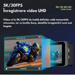 TV, Audio-Video si Foto - Camere de actiune si drone - Camere de actiune - Camera de Actiune Dasbo SmartSONY-Cam 5K Ultra HD, Foto 24 MP, 256 GB, Stabilizare imagine EIS, Microfon, Functie WiFi - Infinity.ro