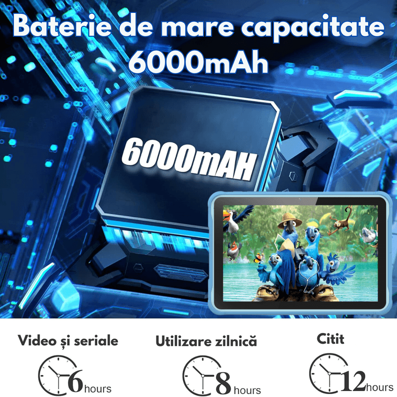 Laptop, Telefoane si Tablete - Tablete si accesorii tablete - Tablete - Tableta pentru copii de 10 inch Dasbo®, Sistem Android 13, 2GB RAM, 64GB ROM(extensibila la 128GB),Software pentru copii - Infinity.ro