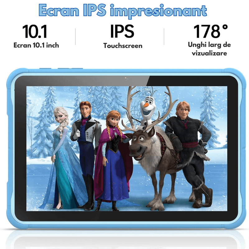Laptop, Telefoane si Tablete - Tablete si accesorii tablete - Tablete - Tableta pentru copii de 10 inch Dasbo®, Sistem Android 13, 2GB RAM, 64GB ROM(extensibila la 128GB),Software pentru copii - Infinity.ro