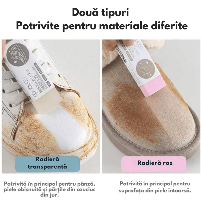 Fashion, accesorii si bijuterii - Femei - Incaltaminte femei - Accesorii incaltaminte - Radiera de Curatare multifunctionala pentru Incaltaminte, Indeparteaza Pete, Noroi si Murdarie, Potrivita pentru Piele - Infinity.ro