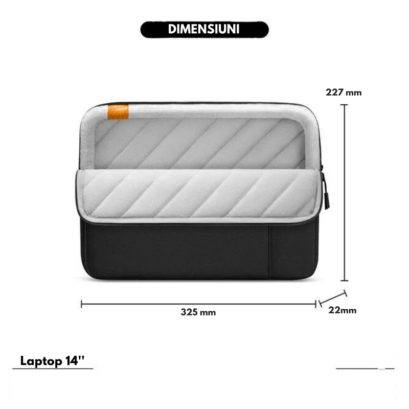 Laptop, Telefoane si Tablete - Laptopuri si accesorii - Accesorii Laptop - Genti laptop - Husa de Protectie si Transport Laptop /Tableta de 14 Inch, Dasbo®, Impermeabila, Rezistenta la socuri, Fermoar rezistent - Infinity.ro