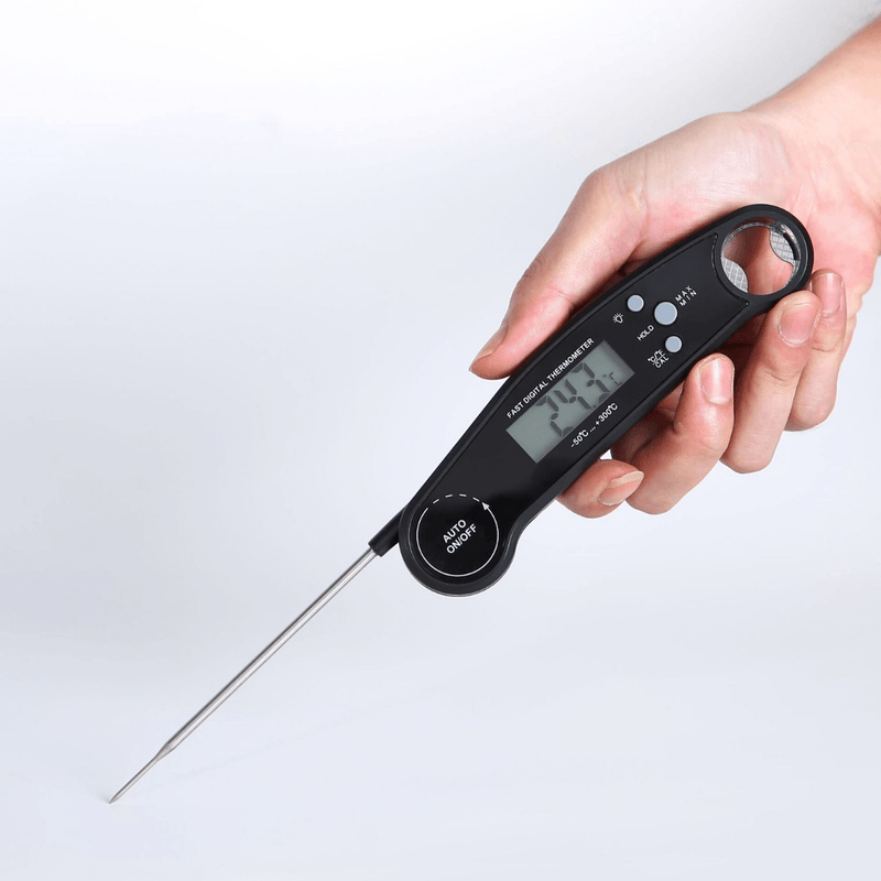 Casa si Gradina - Bucatarie si vesela - Ustensile bucatarie - Termometre bucatarie - Termometru digital pentru alimente, Dasbo®, rezistent la apa IP67, sonda pliabila din inox 11, 4 cm, afisaj LCD mare - Infinity.ro