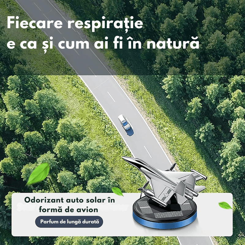 Auto si Moto - Intretinere auto - Odorizante auto - Odorizant Auto Cu Incarcare Solara, Parfum Dasbo® pentru masina, Model Avion, Baza Antiderapanda, Prindere pe Bord - Infinity.ro