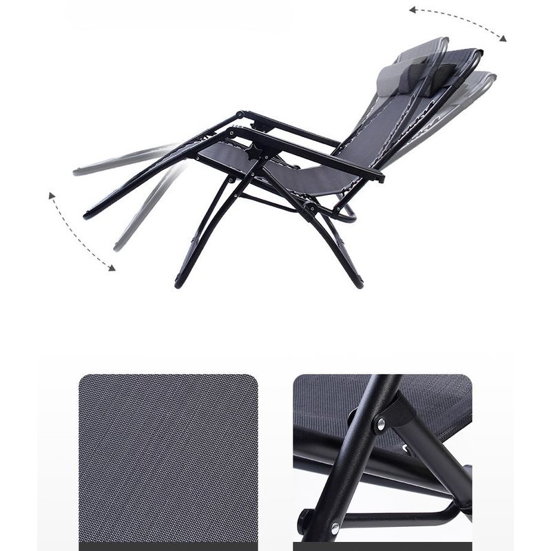 Casa si Gradina - Gradina si terasa - Mobilier exterior - Scaune si sezlonguri gradina - Scaun rabatabil de gradina DASBO, Sezlong tip Fotoliu pliabil, Reglabil, Perna de cap inclusa, pentru terasa, camping - Infinity.ro