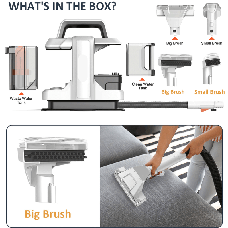 Electronice si Electrocasnice - Ingrijirea locuintei - Aspiratoare - Aspirator profesional Multifunctional, Dasbo®, Curatare umeda si uscata, cu pulverizare apa pentru covoare, mochete - Infinity.ro