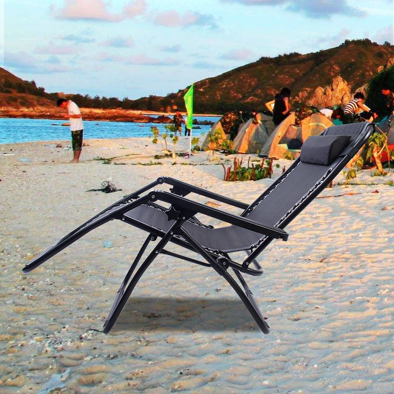 Casa si Gradina - Gradina si terasa - Mobilier exterior - Scaune si sezlonguri gradina - Scaun rabatabil de gradina DASBO, Sezlong tip Fotoliu pliabil, Reglabil, Perna de cap inclusa, pentru terasa, camping - Infinity.ro