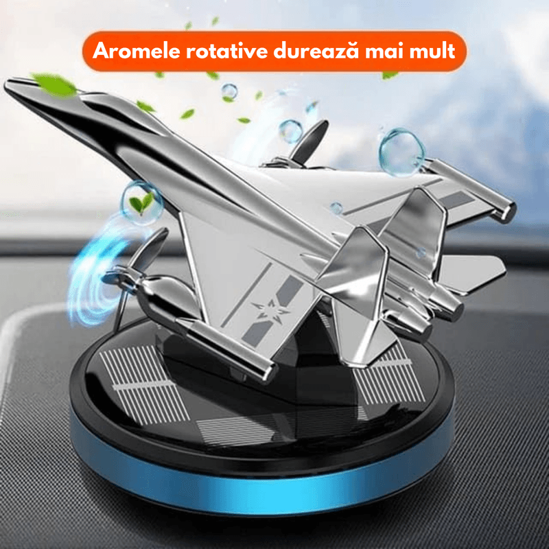 Auto si Moto - Intretinere auto - Odorizante auto - Odorizant Auto Cu Incarcare Solara, Parfum Dasbo® pentru masina, Model Avion, Baza Antiderapanda, Prindere pe Bord - Infinity.ro
