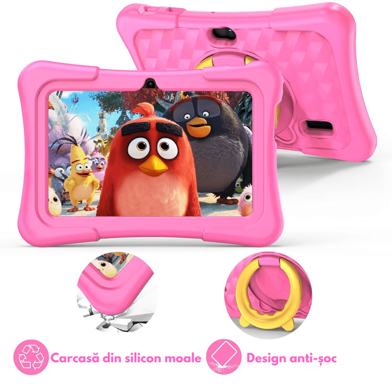 Laptop, Telefoane si Tablete - Tablete si accesorii tablete - Tablete - Tableta pentru copii de 7 inch Dasbo®, Android, 3GB RAM, 32GB ROM (extensibila la 128GB), Software copii preinstalat - Infinity.ro