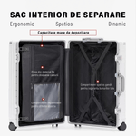 Sport si Outdoor - Articole de voiaj - Trolere - Troler de mana pentru Cabina Avion, Dasbo®, inserti din aluminiu cu suport pentru pahar si port USB incarcare,54x36x24cm - Infinity.ro