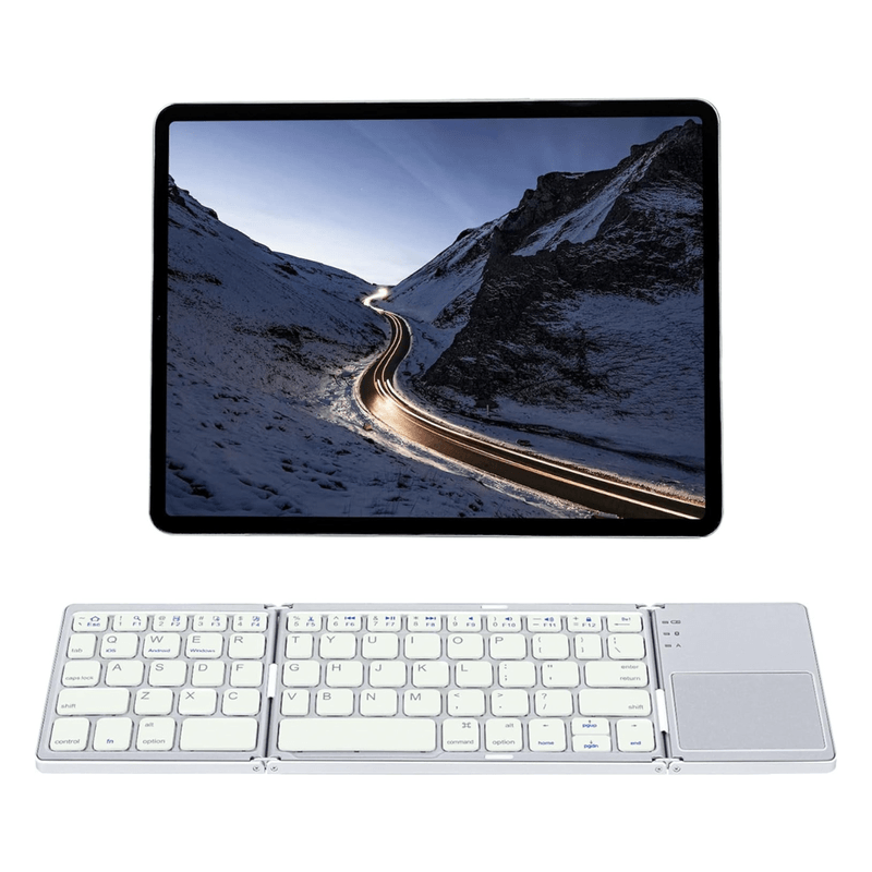 PC, gaming si accesorii - Periferice PC - Tastaturi - Tastatura pliabila Bluetooth Dasbo®, Portabila si ultra-subtire, Touchpad cu 2 click-uri, Fara fir, Compatibila - Infinity.ro