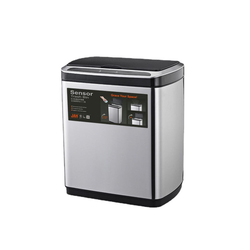 Casa si Gradina - Mobilier - Organizare si depozitare - Cosuri de gunoi - Cos de gunoi inteligent, cu senzor automat infrarosu DASBO, Capacitate 30 l, 1 compartiment, Capac automat Anti-Miros - Infinity.ro