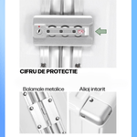 Sport si Outdoor - Articole de voiaj - Trolere - Troler de mana pentru Cabina Avion, inserti din aluminiu cu suport pentru pahar si port USB incarcare,54x36x24 cm - Infinity.ro