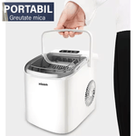 Electronice si Electrocasnice - Aparate frigorifice - Congelatoare - Masina de facut cuburi de gheata, Rezervor apa 1.3 L, Capacitate zilnica 15 kg, Portabila pentru acasa, bucatarie, birou - Infinity.ro