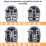 TV, Audio-Video si Foto - Aparate foto si accesorii - Accesorii foto si video - Genti / Rucsacuri / Huse - Rucsac pentru Camere Profesionale - Multifunctional DSLR - Mirrorless, Camera Sport, Drona, Suport Trepied - Infinity.ro