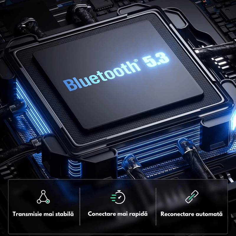 Auto si Moto - Electronice auto - Accesorii electronice auto - Modulator FM Auto Bluetooth 5.3, Transmitator Radio Dasbo®, Functie Incarcare Rapida 48W (PD 30W + QC 18W), Microfon HD - Infinity.ro