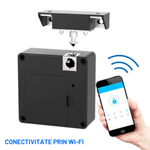 Casa si Gradina - Constructii - Feronerie si accesorii - Broaste si yale - Incuietoare inteligenta ascunsa pentru Dulap Dasbo®, Sertar, Vestiare, Acasa, birouri, cu deblocare prin App Mobila - Infinity.ro